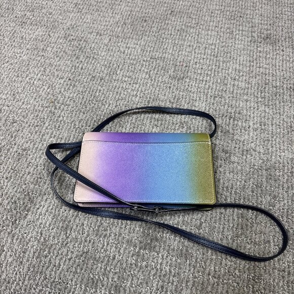 Coach Fold Over Hayden Crossbody Clutch Multicolored Ombré Small - Picture 7 of 8